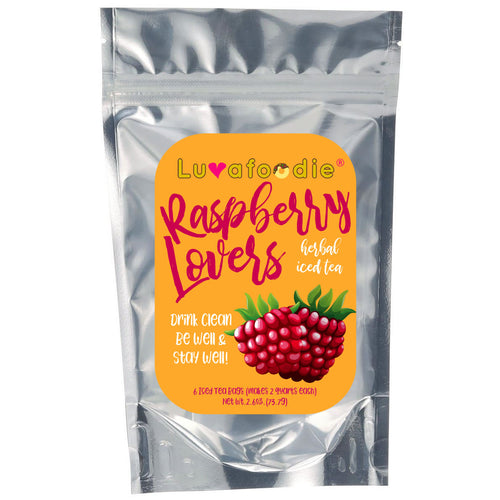 Luvafoodie Raspberry Lovers Herbal Iced Tea